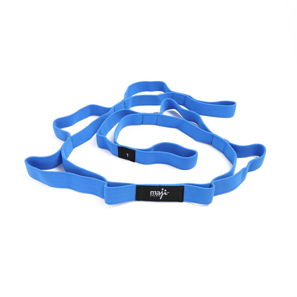 Maji Sports Elastic Yoga Straps with 10 Loops