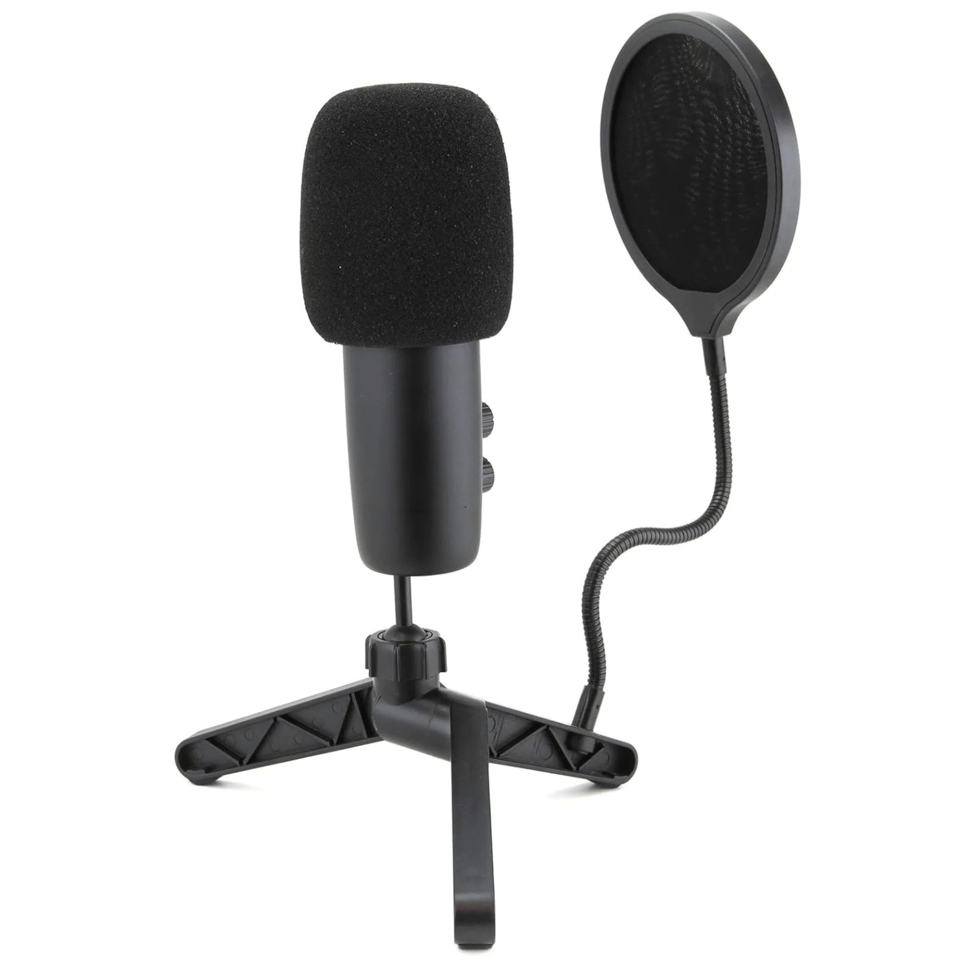 Emerson USB Gaming and Streaming Condenser Microphone with LED Lighting