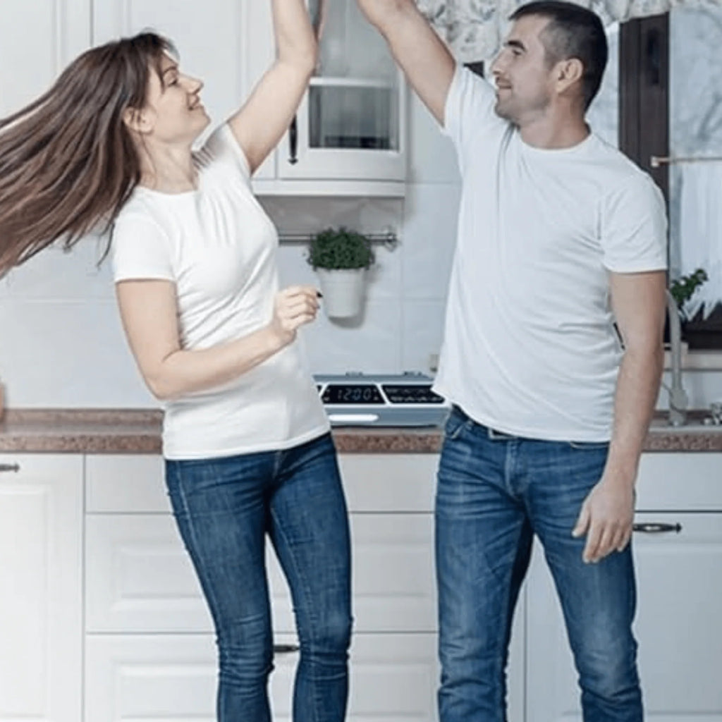 Emerson under Cabinet FM Radio W Bluetooth, Station Memory and Clock with Timer