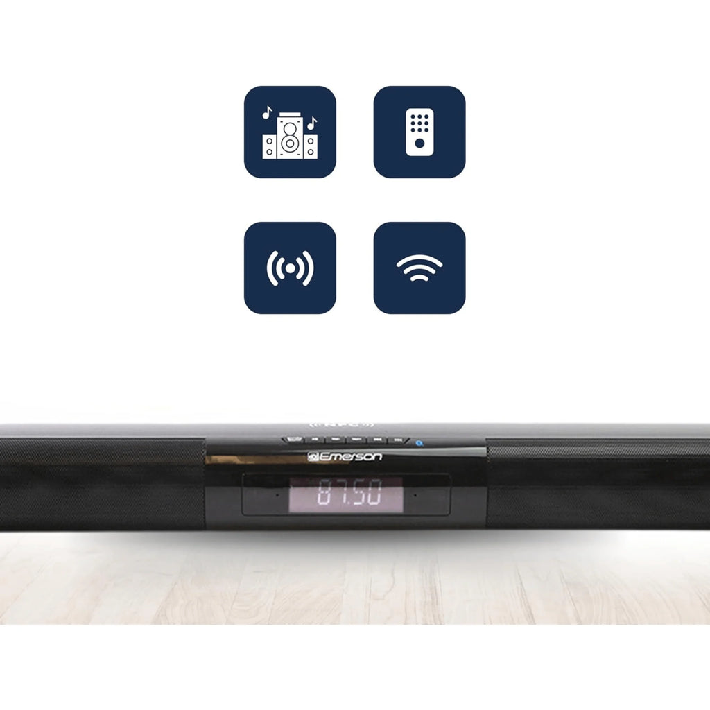 Emerson 42" Bluetooth Soundbar with Digital FM Radio and Remote Control