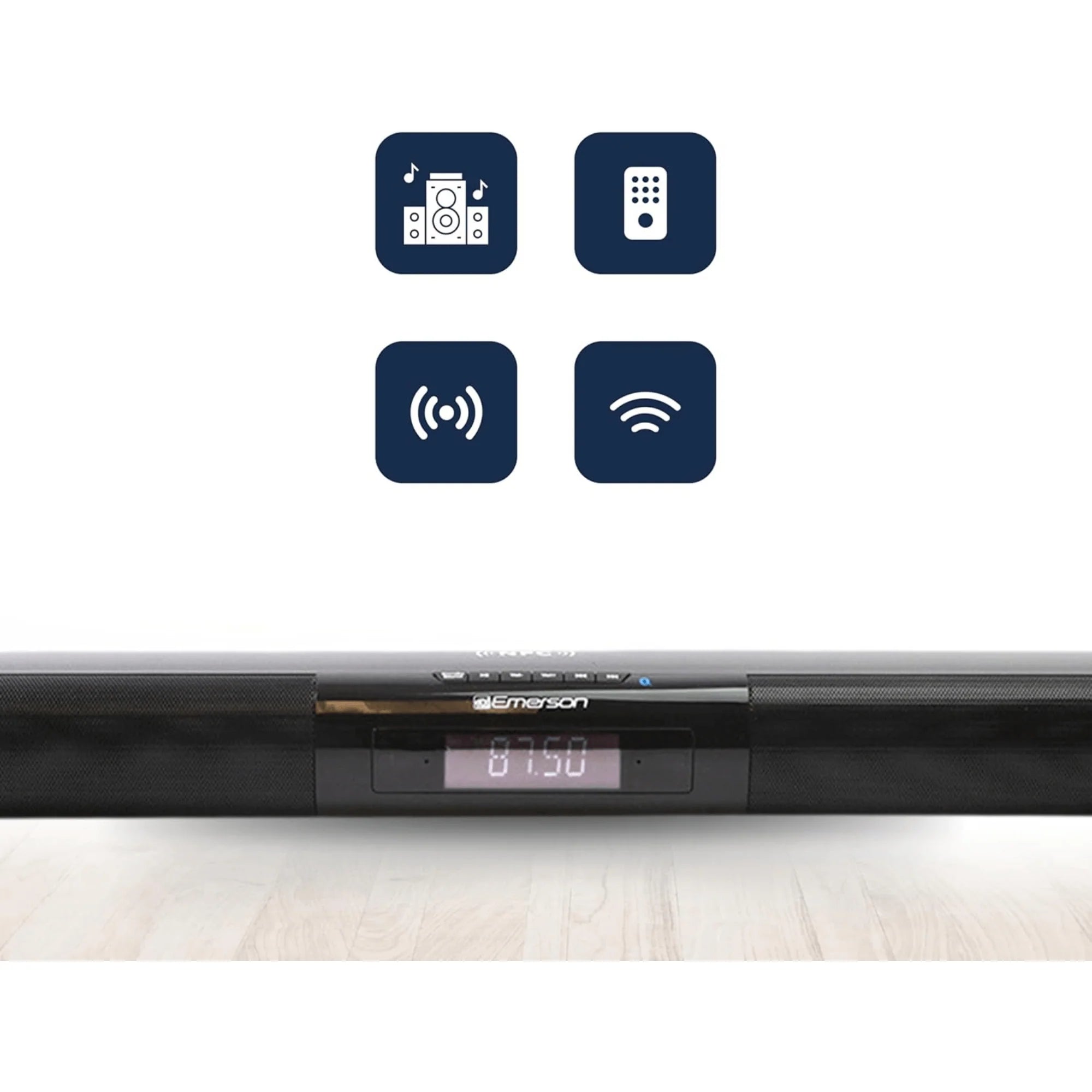 Emerson 42" Bluetooth Soundbar with Digital FM Radio and Remote Control