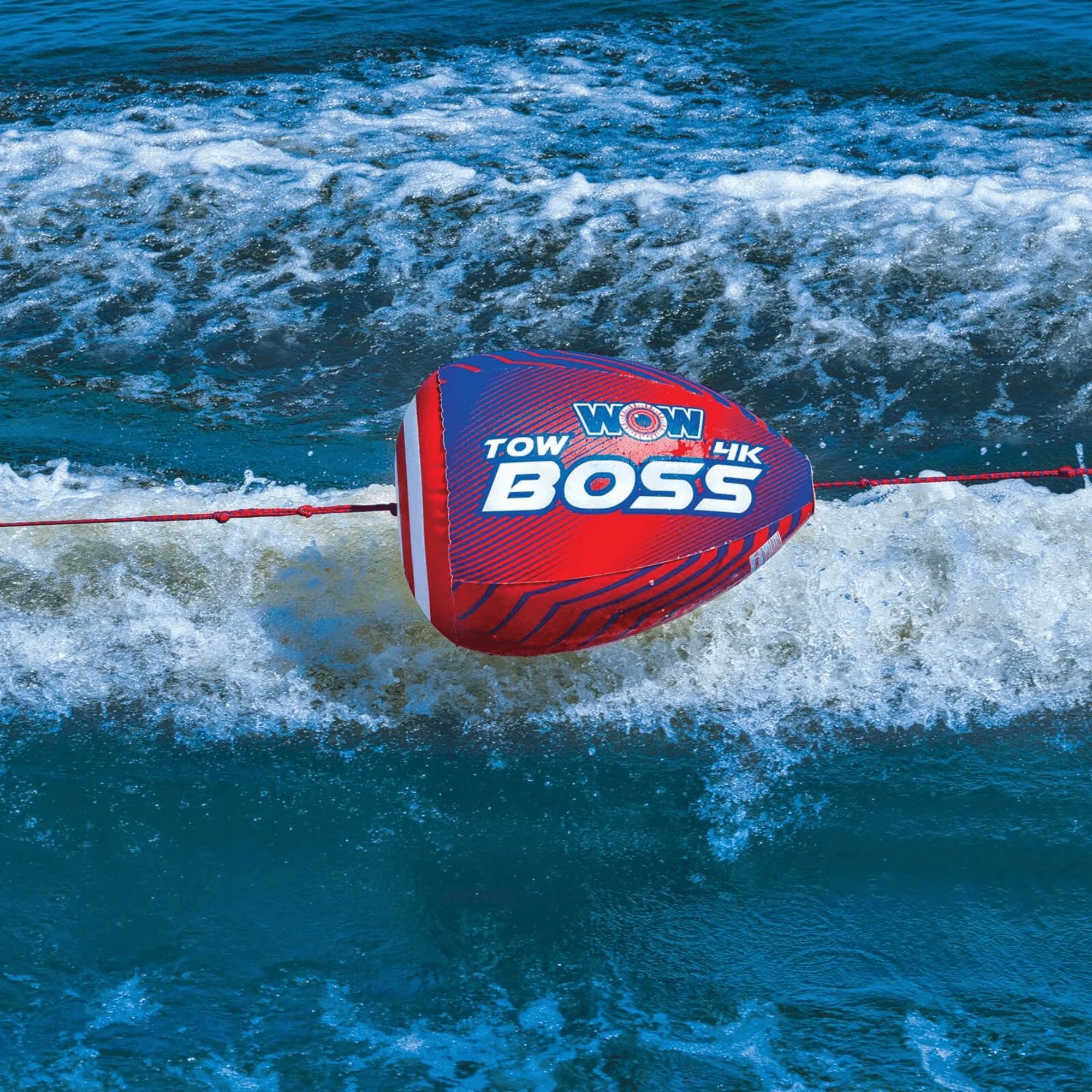 WOW Watersports Tow Boss for 1-4-Person Towables, Absorbs Shock and Reduces Rope Spray