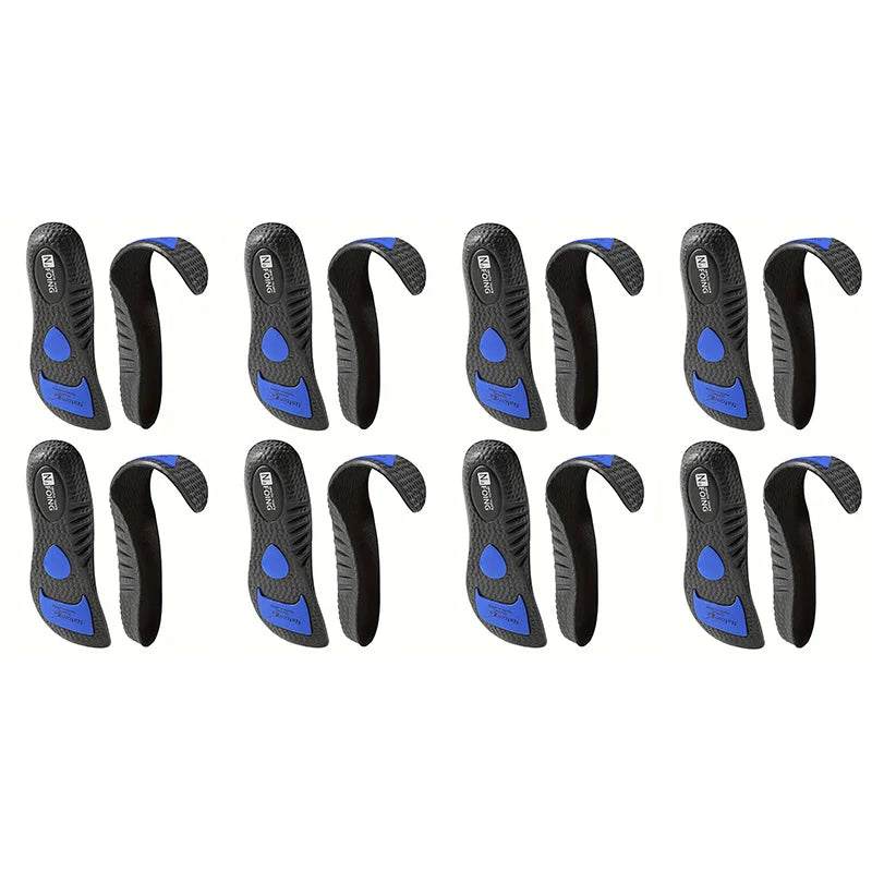 Plantar Fasciitis Relief Shoe Insoles [8-Pair], Arch Support Insoles, Running Athletic Gel Shoe Inserts, Orthotic Inserts for Arch Pain[Trim to Fit: Men 8-12/Women 9-13] (Copy)