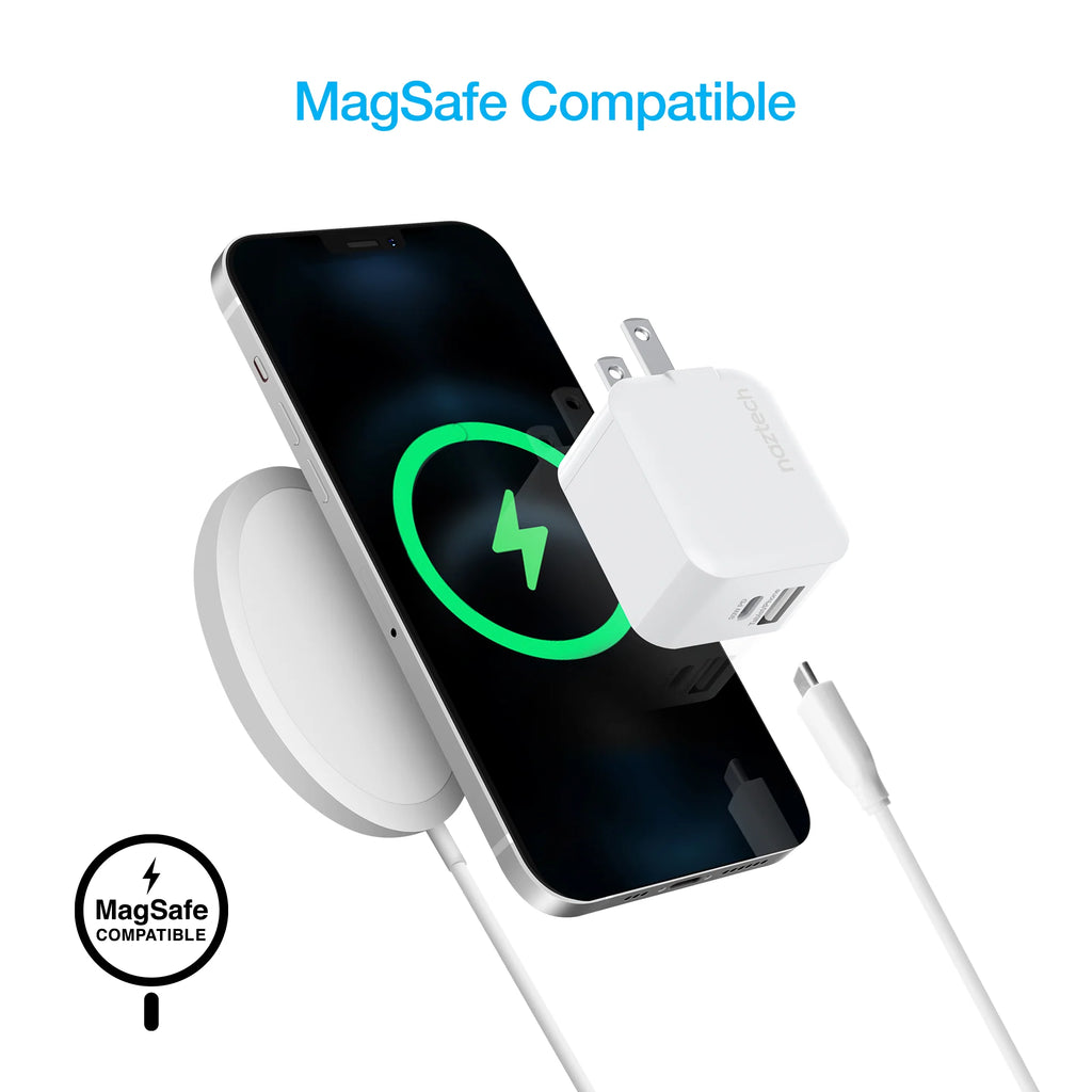 Naztech 30W USB-C PD Dual Output Fast Wall Charger