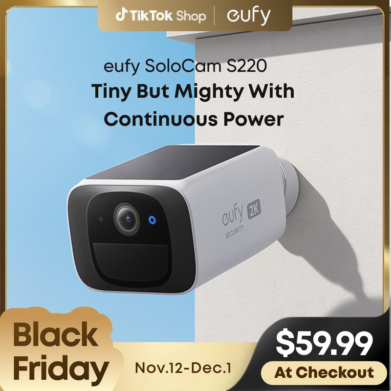 Wireless 2K Outdoor Solar Security Camera