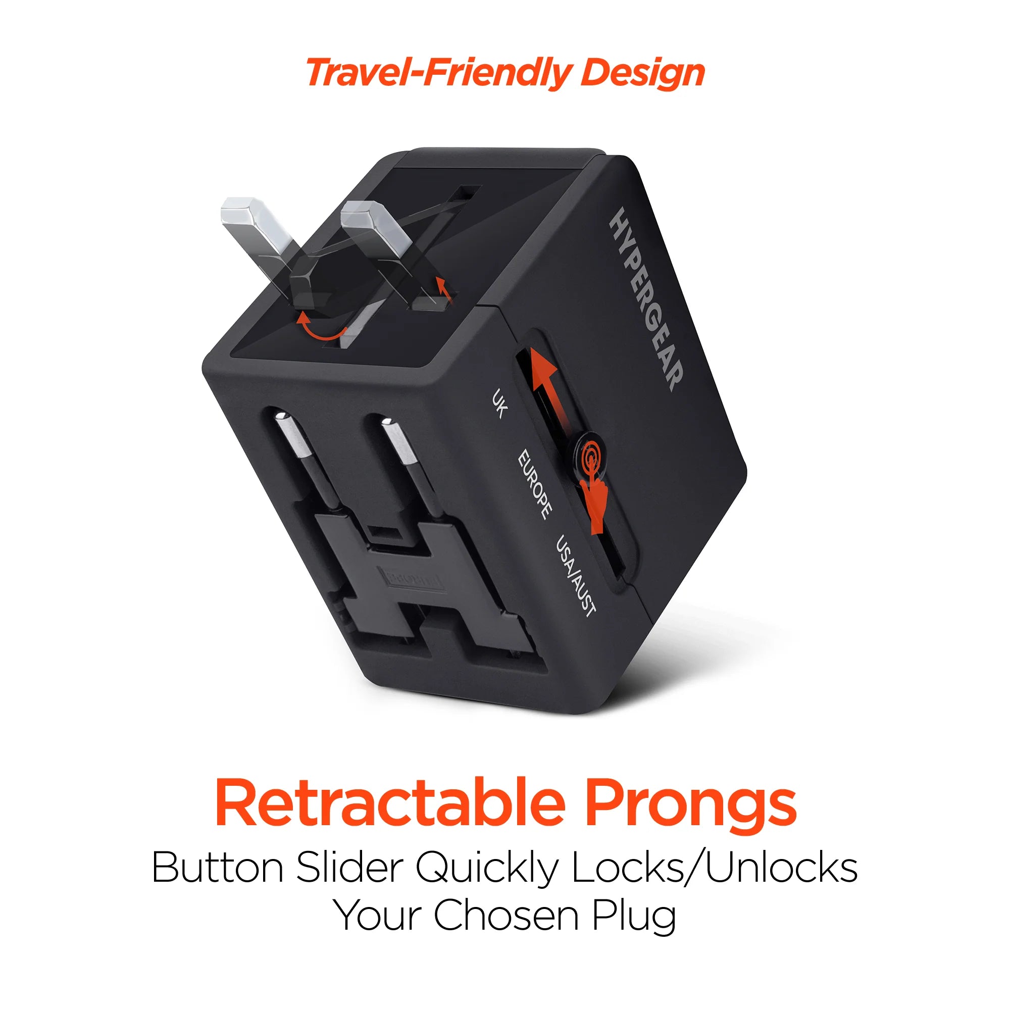 Hypergear All-In-One World Travel Adapter