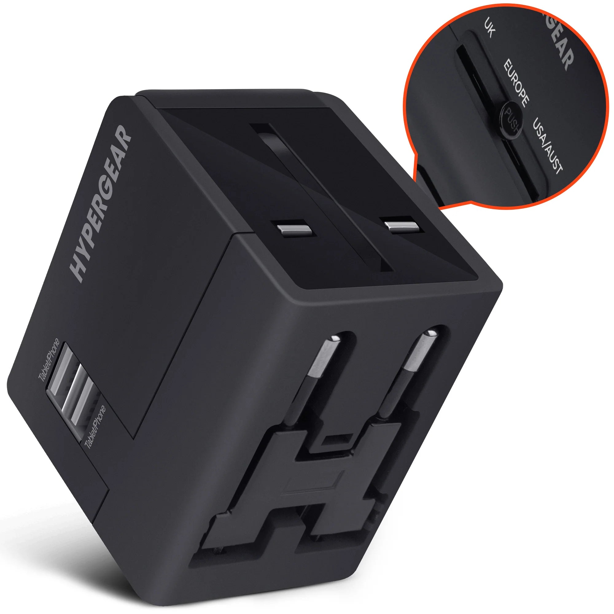 Hypergear All-In-One World Travel Adapter