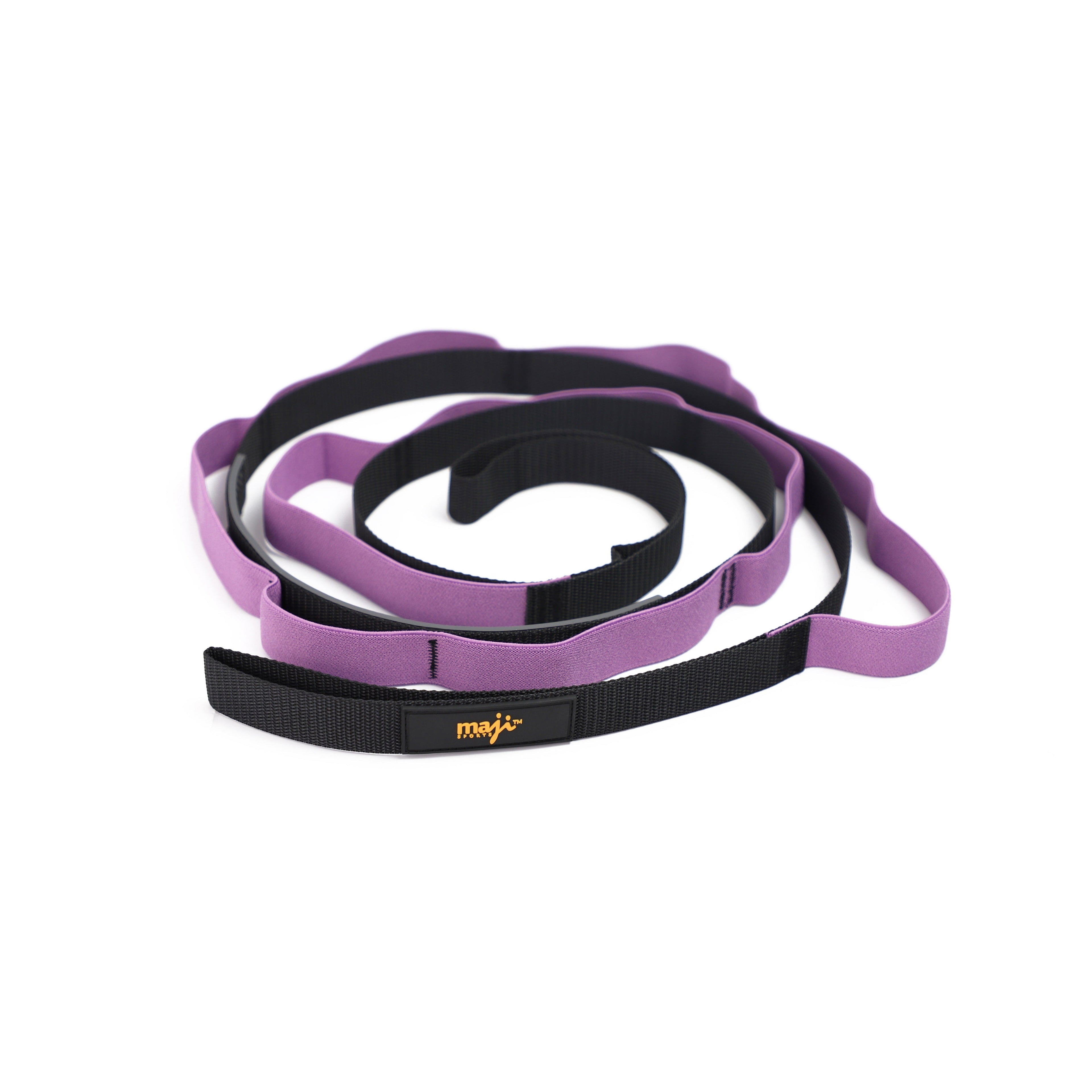 Maji Sports Elastic Yoga Strap with 9 Loops