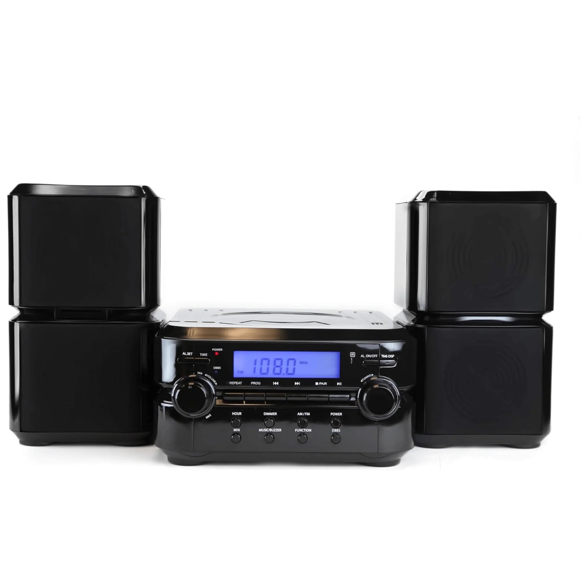 Emerson Bluetooth CD Microsystem W AM/FM Radio & LCD for Cd/Radio/Clock Function