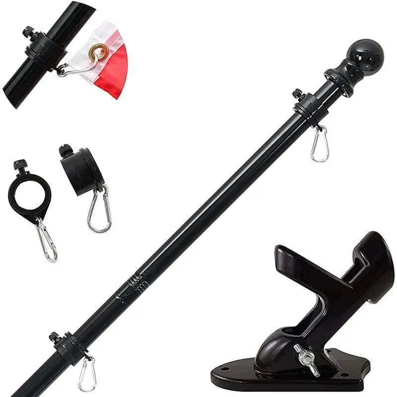 Kits Mât De Drapeau À Rotation Libre 5 Sections