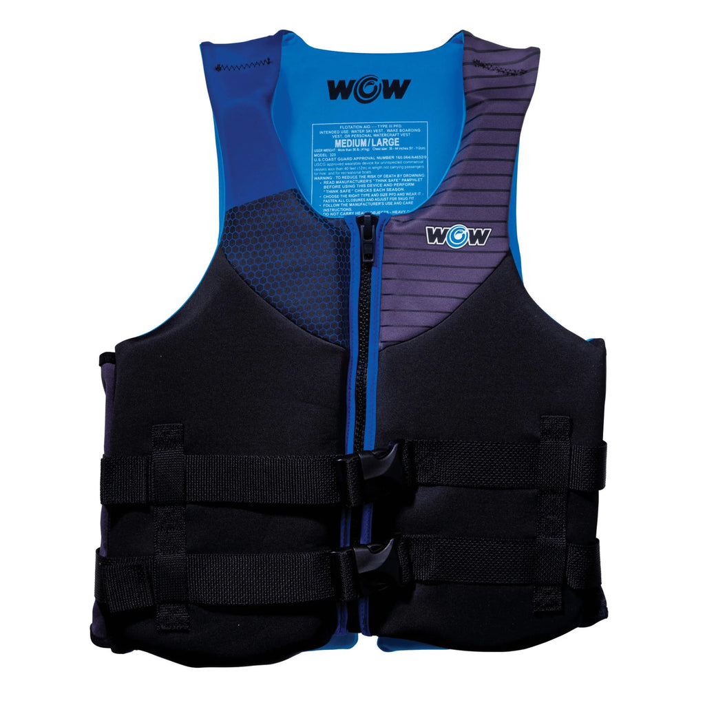 WOW Watersports Feel Good Dual Sized Evoprene PFD Personal Flotation Device