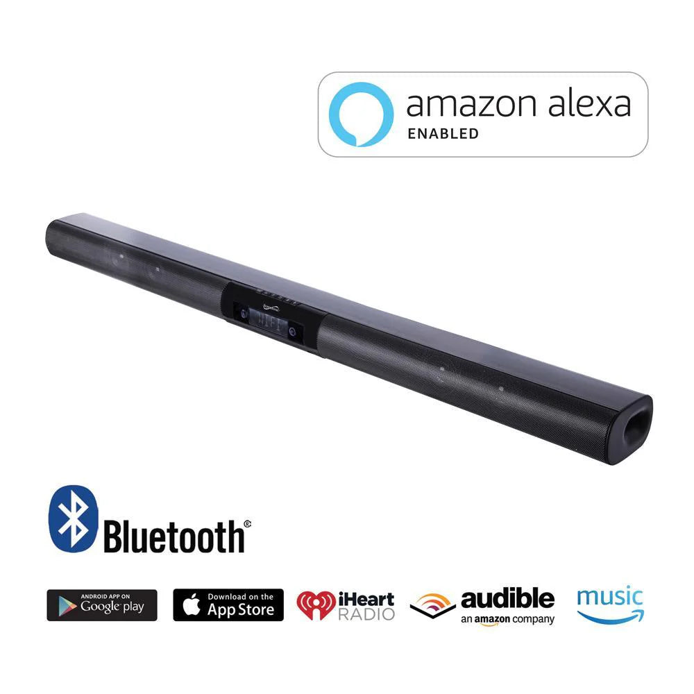Supersonic 37" Premium Optical Bluetooth Soundbar System with Voice Control (SC-1419SBA)