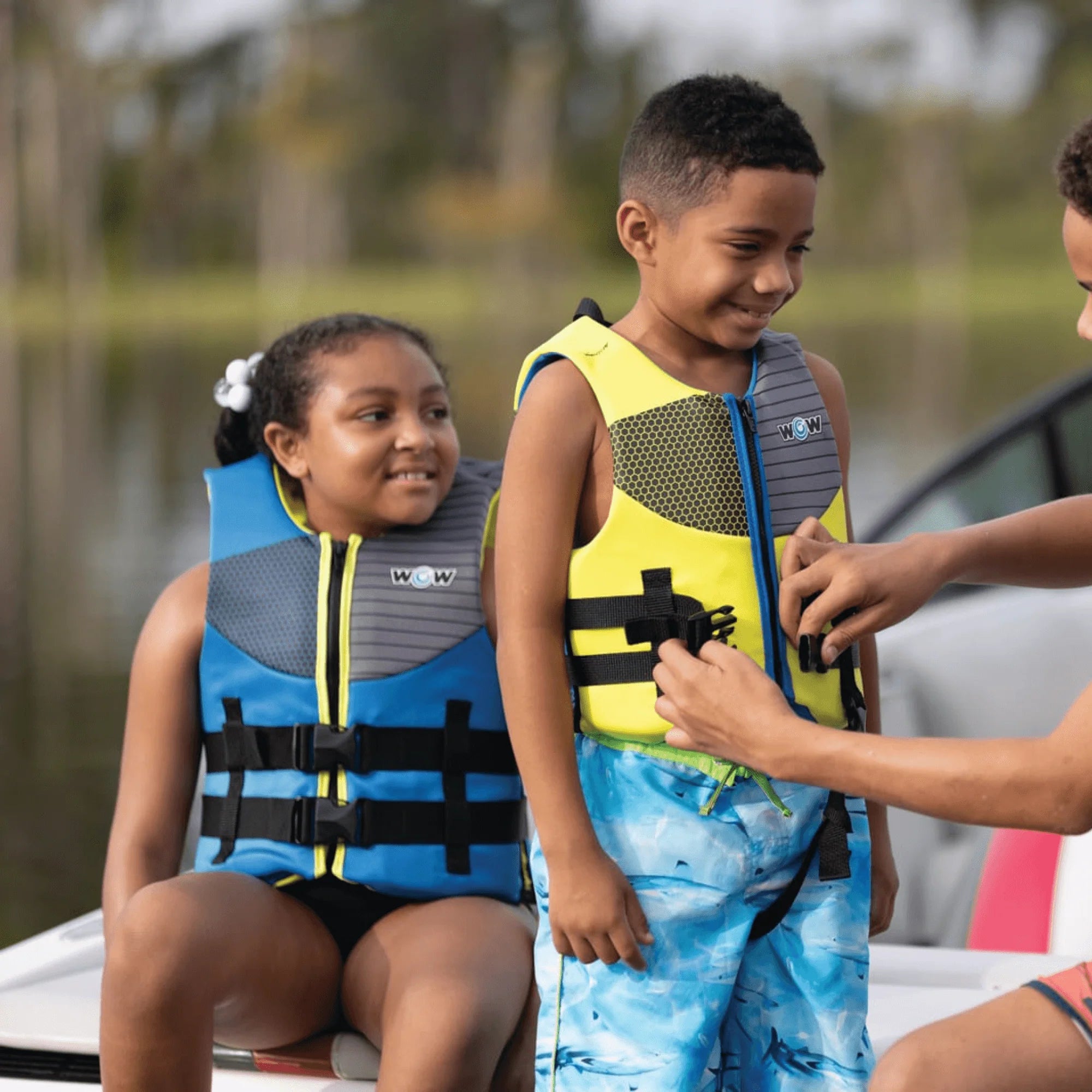 WOW Watersports PFD Personal Flotation Device Lifejacket for Youths, Secure and Snug