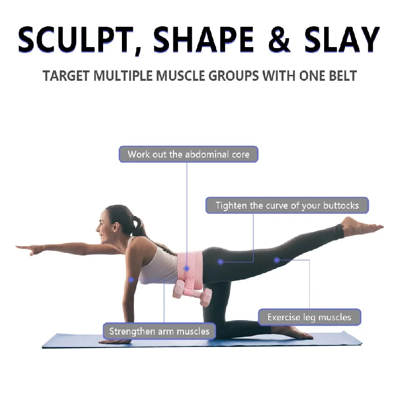 Thrust Belt – for Dumbbells, Kettlebells, and Plates – Slip-Resistant Padding for Hip Protection – Perfect for Gym, Home, and On-The-Go Workouts