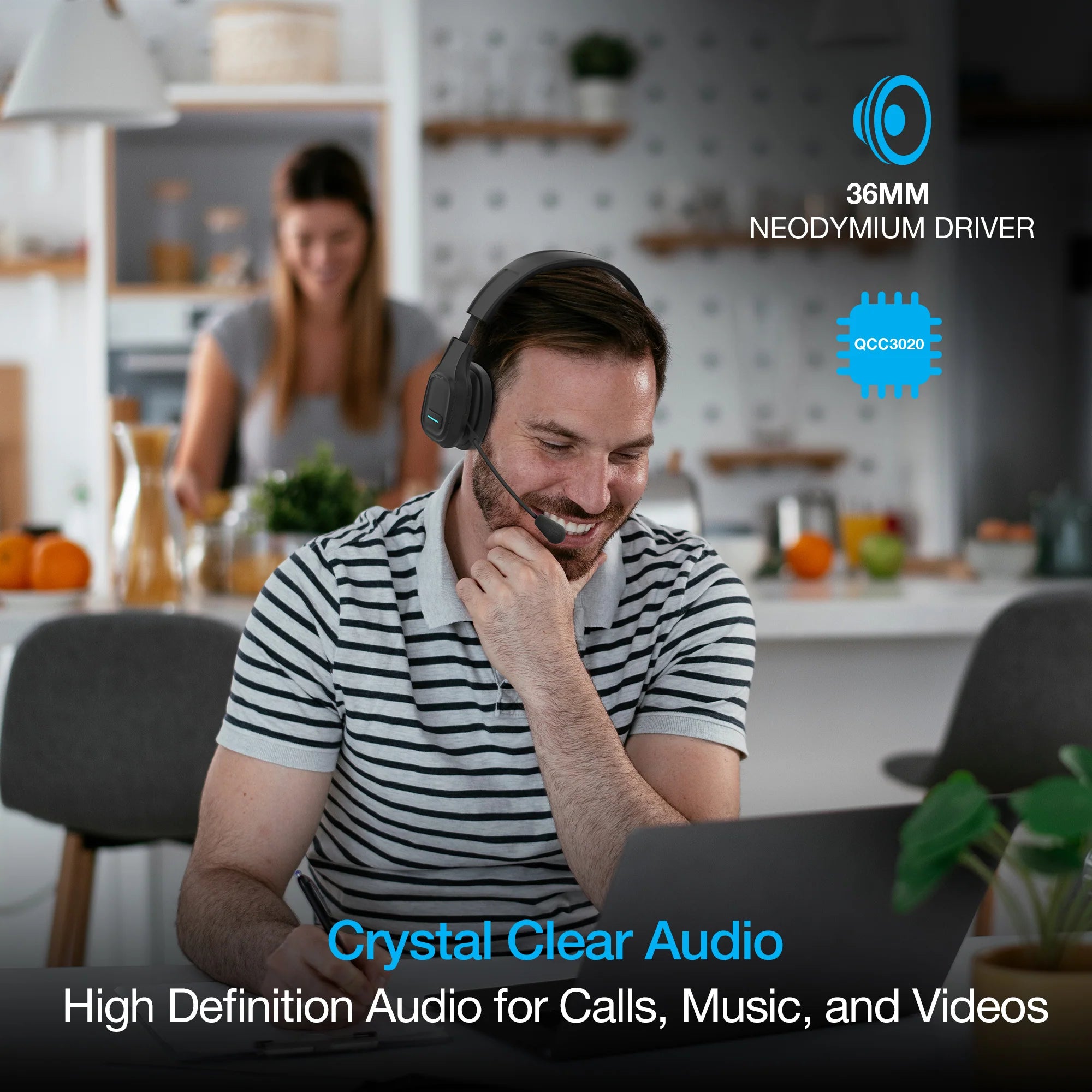 Naztech NXT-700 Xtreme Noise Cancelling Headset for Home Use