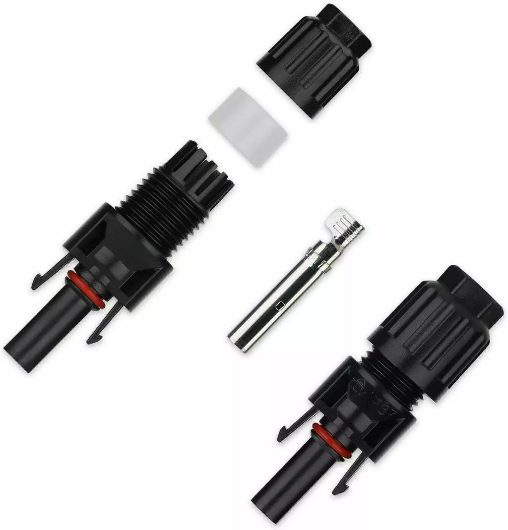 10/20/50/100/200 Pairs Male Female Solar Cable Connectors for DIY Solar Panel US