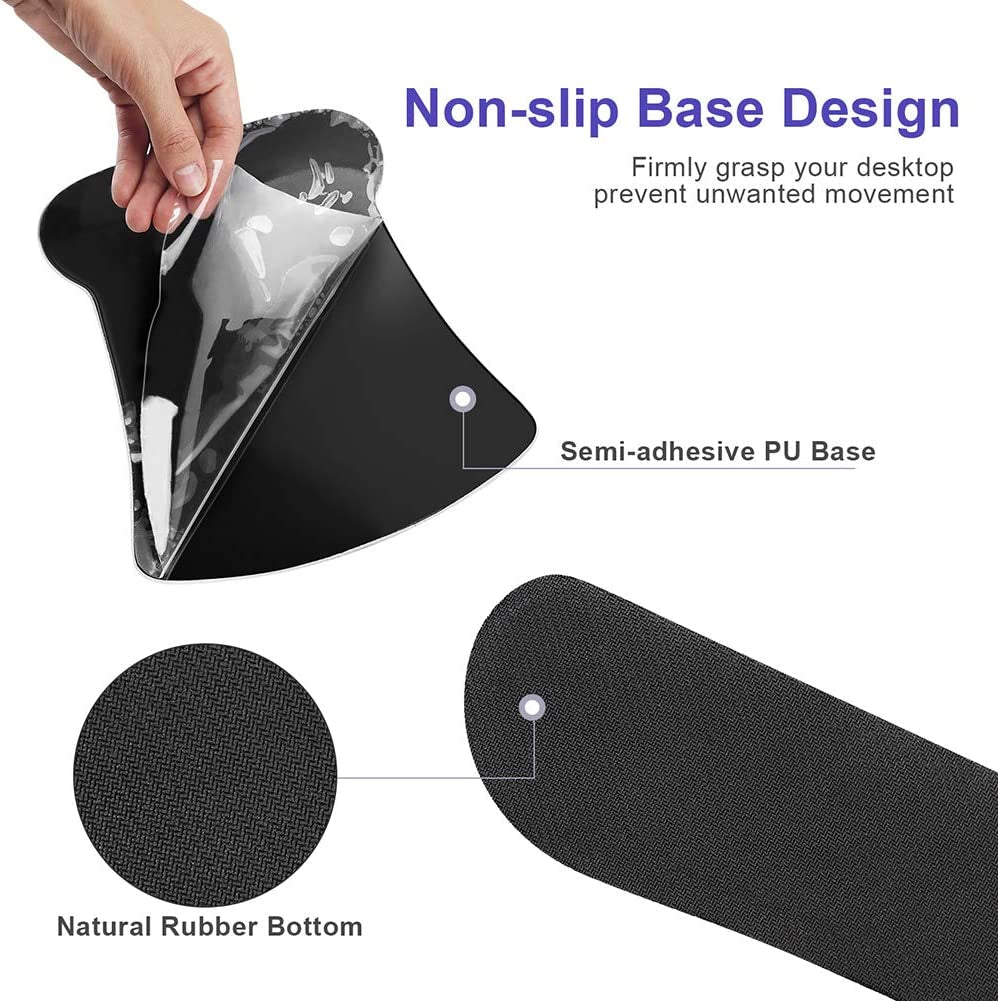 Mouse Pad with Wrist Support and Keyboard Wrist Rest Pad Set,Ergonomic Mouse Pads for Computers Laptop,Non-Slip Comfortable Mousepad W/Raised Memory Foam for Easy Typing & Pain Relief (Arts Butterfly)