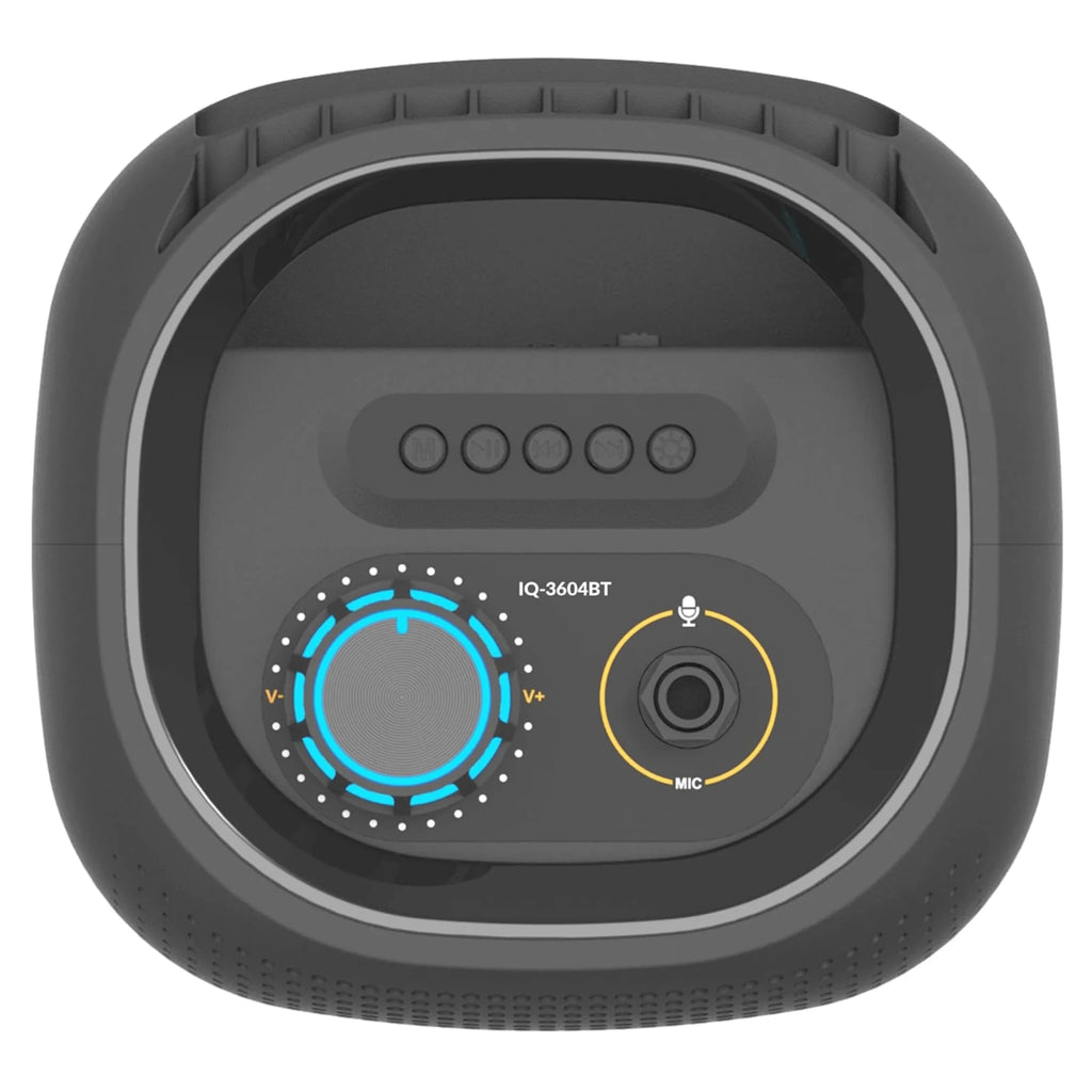 IQ Sound 2 X 4-Inch Portable Bluetooth TWS LED Speaker