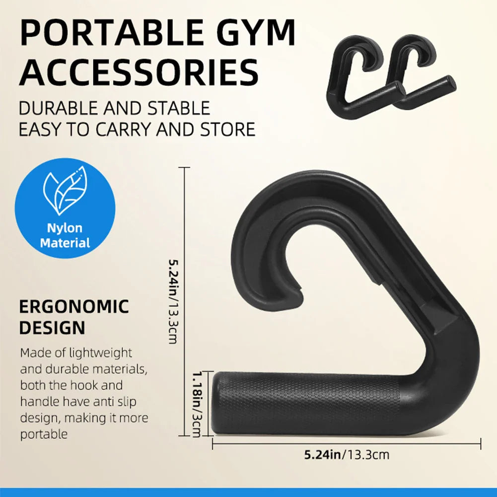 Neutral Grip Handles for Pull Up: Ergonomic Portable Hooks for Barbell Row Deadlift Resistant Bands for Home Gym Fitness Enthusiasts