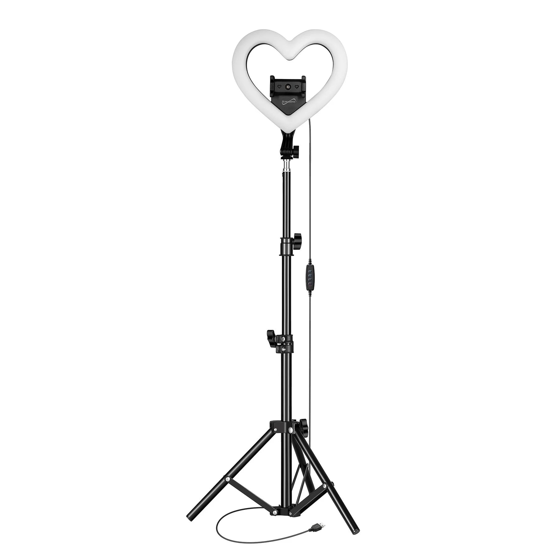 Supersonic PRO Live Stream 10” Heart Ring Light with RGB (SC-2330RGB)