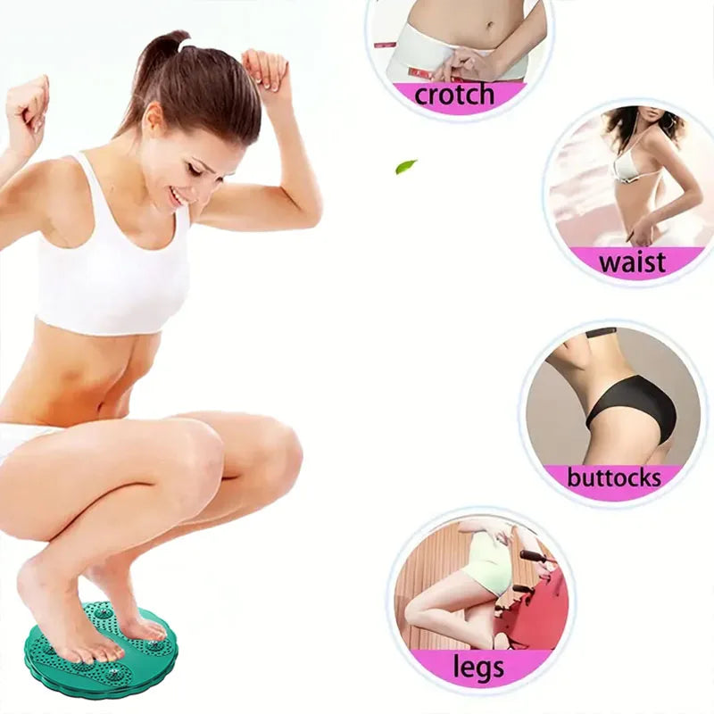 Waist Twister Disc, Waist Twist Board for Exercise Twisting Waist Disc with Counter Waist Twister for Women Belly Fat Body Shaping Fitness Twister Machine with Massage Foot Sole