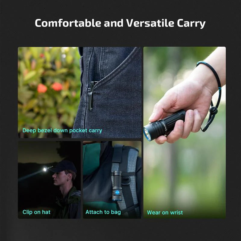 OLIGHT Baton Turbo Compact EDC Flashlight with 510M Long-Range Beam